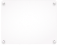 a square glass plate with a hole in the middle